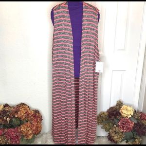 LULA ROE JOY SLEEVELESS CARDIGAN VEST SIZE XL